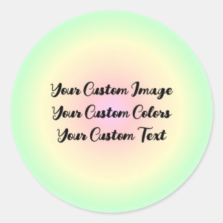 Omgör från grunden - Designa detta Runt Klistermärke