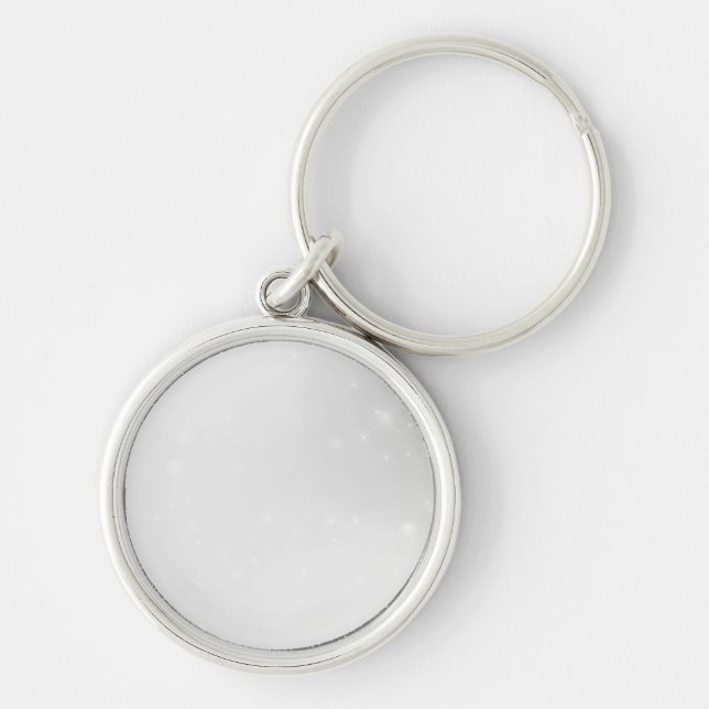 Omgör från grunden - Skapa en anpassad Rund Silverfärgad Nyckelring (Framsidan)