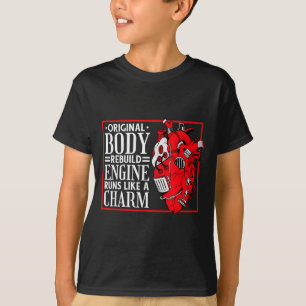 Omgörning av originalkroppens motor, öppen hjärtki t shirt