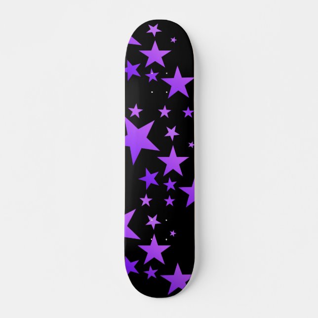 OMGSTARS! IRIDESCENT LILA MINI SKATEBOARD BRÄDA 18,7 CM (Framsida)