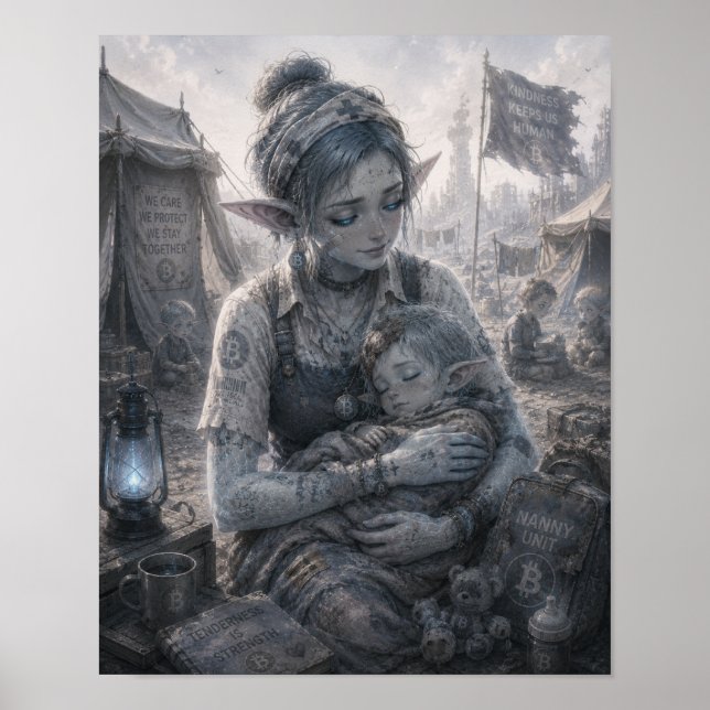 Ömhet / Barnskötare / Fältlägeraffisch Poster (Framsidan)