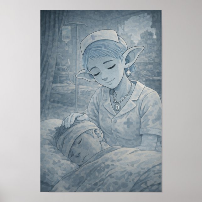 Ömhet / Sjuksköterska / Sjukhus Poster (Framsidan)