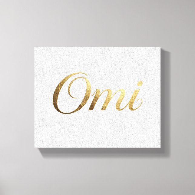 Omi Canvas Väggkonst Mormor (Framsida)