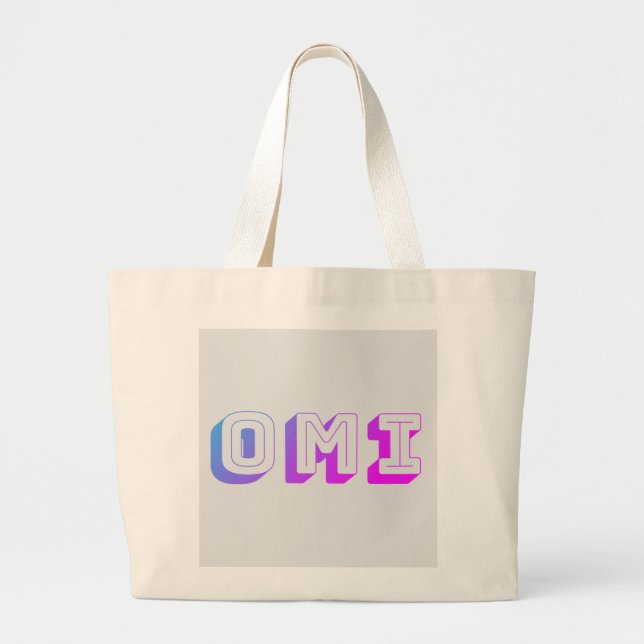 Omi - German Grandma Tote Bag Jumbo Tygkasse (Framsidan)