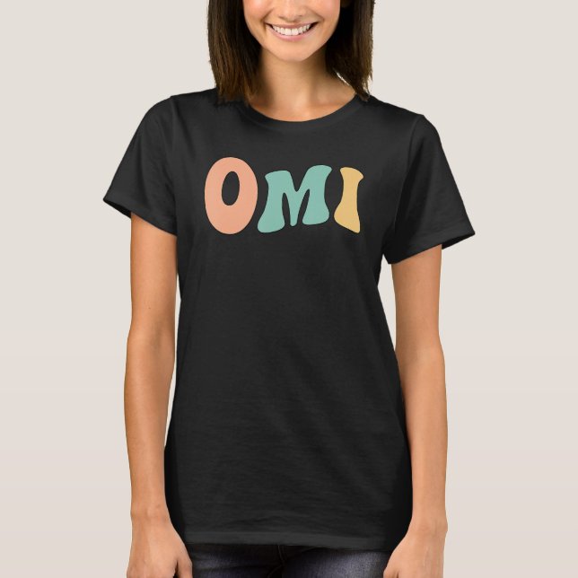 Omi Grandmor Flowers Omi Grandma Apprecition 1 T Shirt (Framsida)