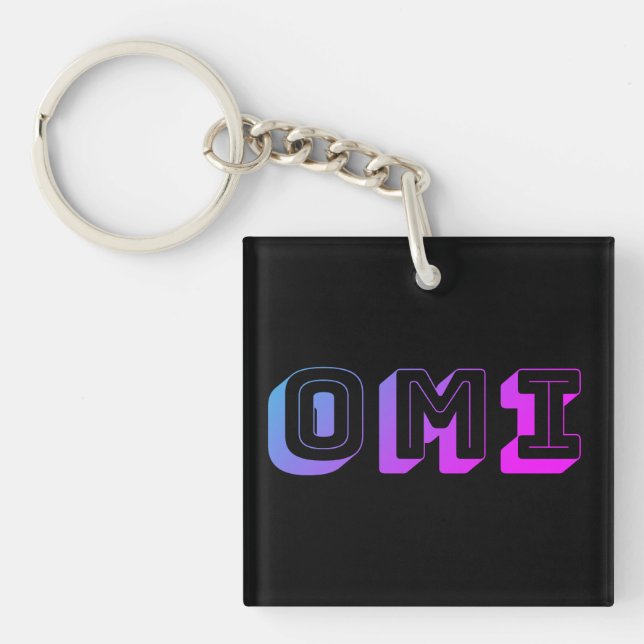 Omi - Tysk "Grandma Acrylic Keychain" (Framsidan)