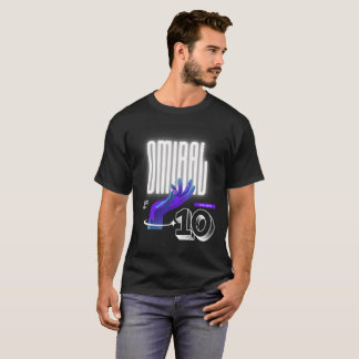 OMIRAL Futuristiska Hand Neon Logotyp Design T Shirt