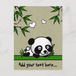Omisstänkt Panda Vykort