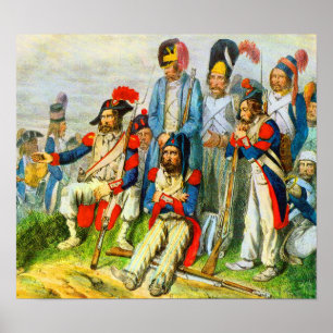 Omkring 1796 Napoleons soldater Poster