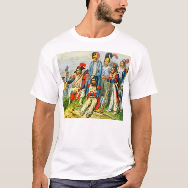 Omkring 1796 Napoleons soldater T Shirt (Framsida)