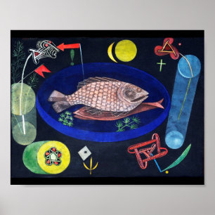 Omkring fisken, Paul Klee Poster