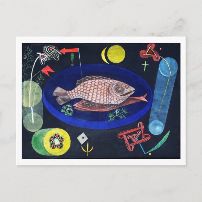 Omkring fisken, Paul Klee Vykort (Framsida)