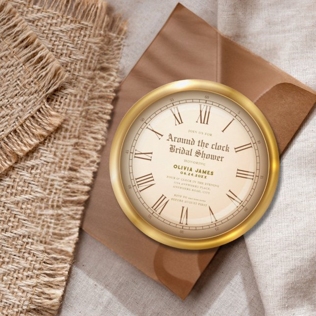 Omkring klockan möhippa inbjudningar (Skapare uppladdad)