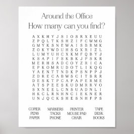 Omkring Office Ord Search Poster