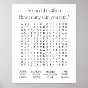 Omkring Office Ord Search Poster