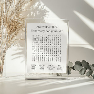 Omkring Office Ord Search Poster
