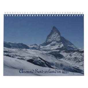 omkring Schweiz 2021 Kalender