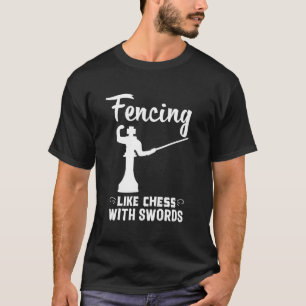 Omkullkastar den roliga fäktaren för t shirt