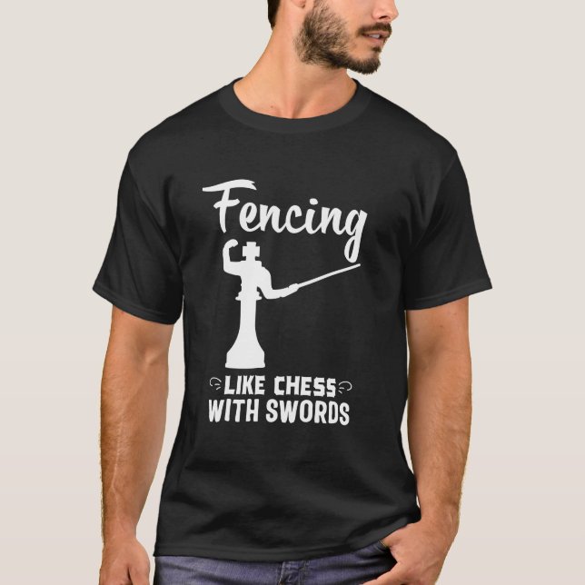 Omkullkastar den roliga fäktaren för t shirt (Framsida)
