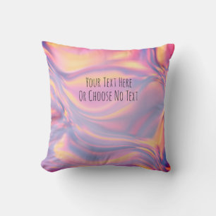 Omkullkastar regnbågsskimrande Holographic Kudde