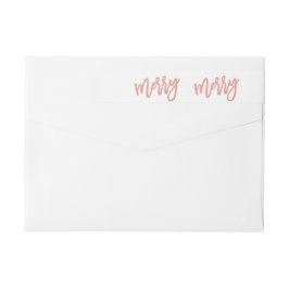 Omkullkastar rosa guld för den glada fauxen etikettband