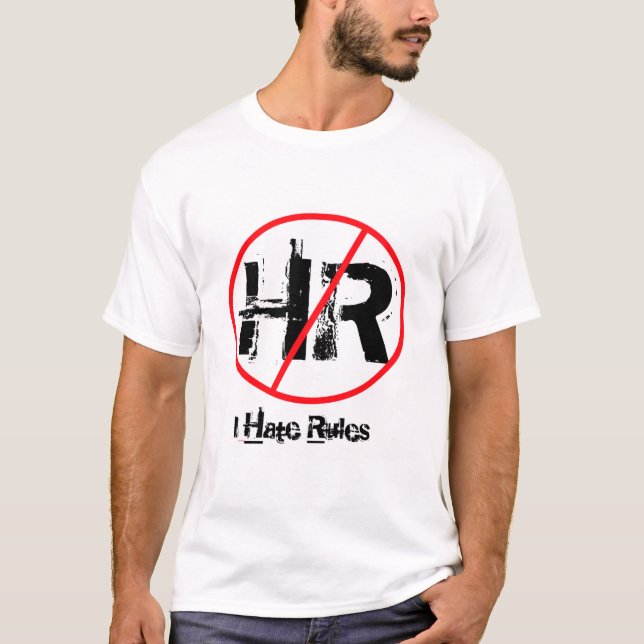 OML T-Shirt "I Hate Regler" (Framsida)