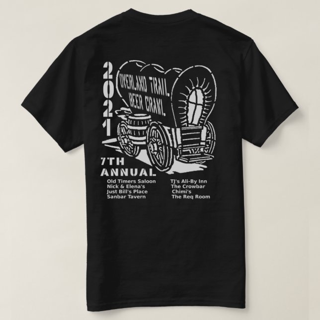 Omland öl crawl 2021T-Shirt T Shirt (Design baksida)