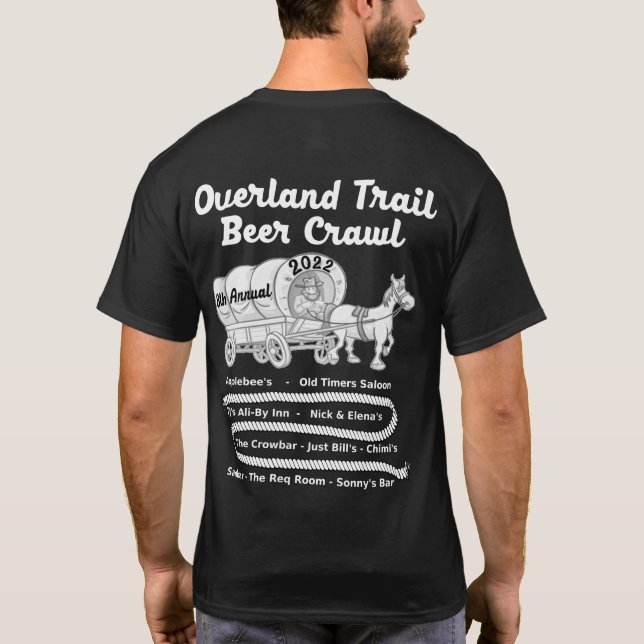 Omland öl crawl 2022T-Shirt T-Shirt (Baksida)