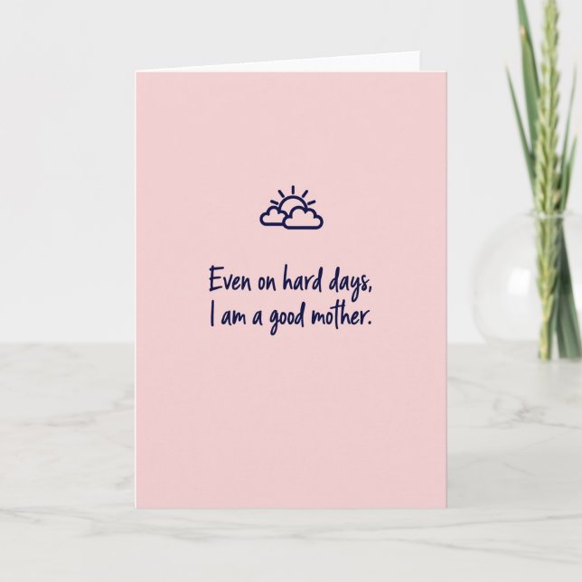 Ömma moderskap Affirmationskort Kort (Framsida)