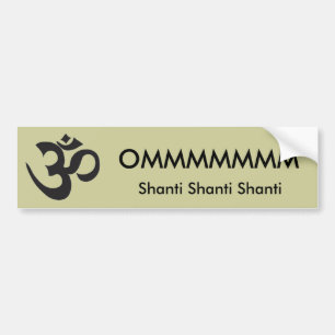 OMMMMMMM Shanti Shanti Shanti bildekal