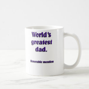 Omnämnande för mest underbar pappa för världar kaffemugg