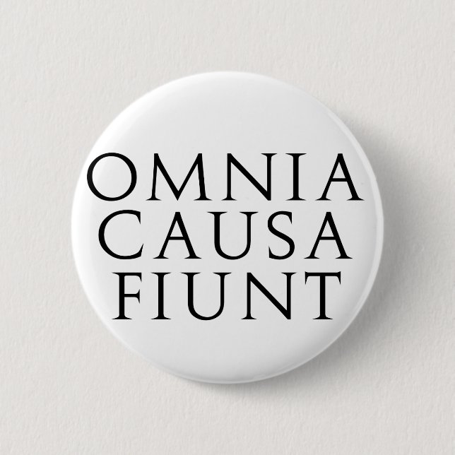 Omnia Causa Fiunt Knapp (Framsida)