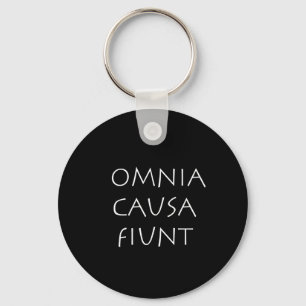 Omnia causa fiunt nyckelring