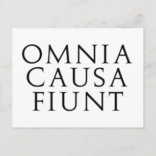 Omnia Causa Fiunt Vykort