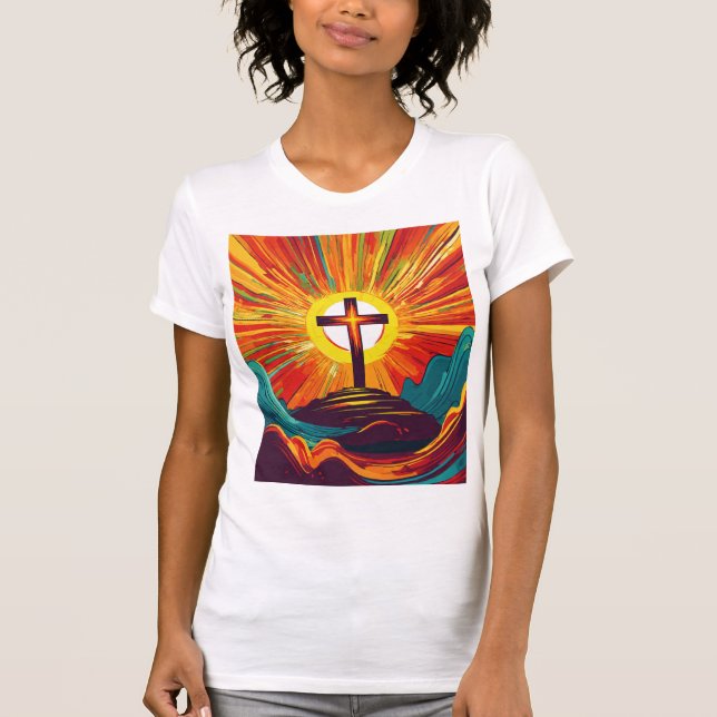 "Omnipotent Glory" "The Creator's Touch" T Shirt (Framsida)