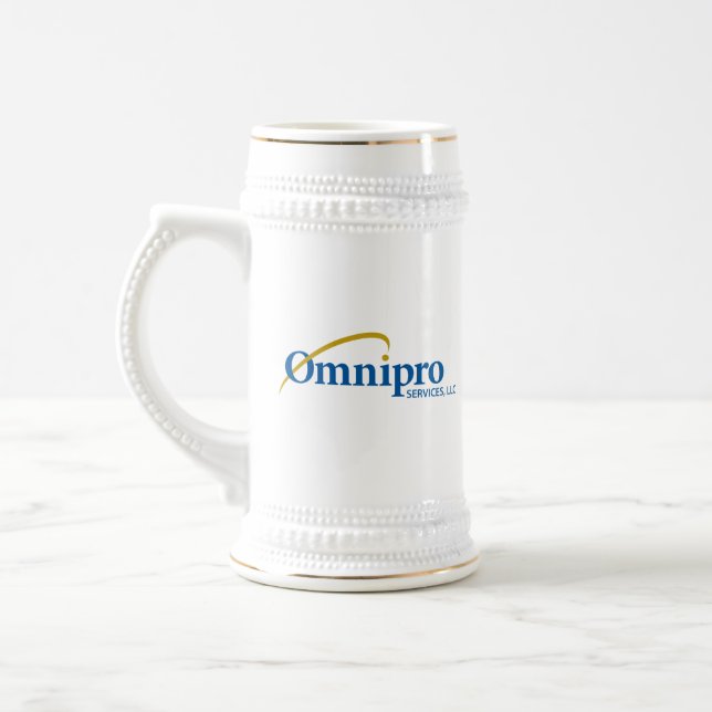 Omnipro Services White Stein Mugg (Vänster)