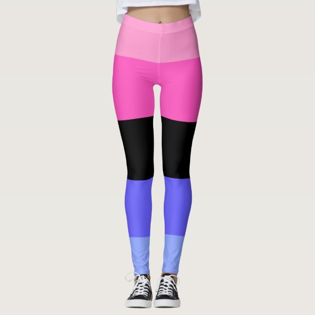 Omnisexual Pride Flag  Leggings (Framsida)