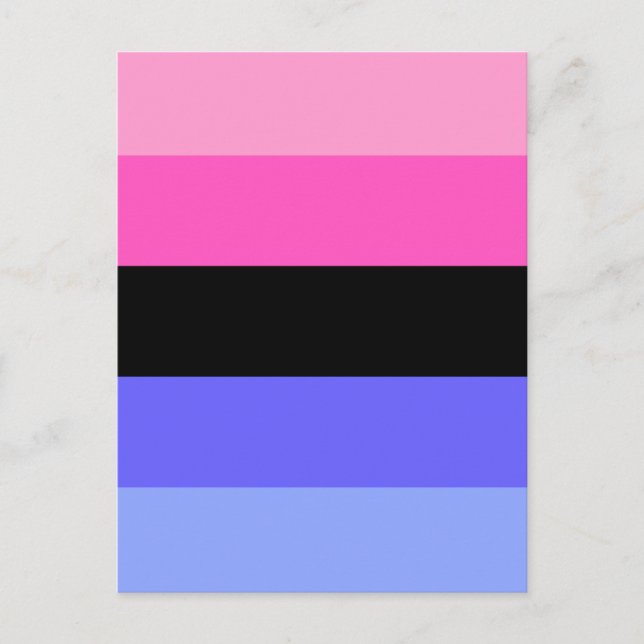 Omnisexual Pride Flag Vykort (Framsida)