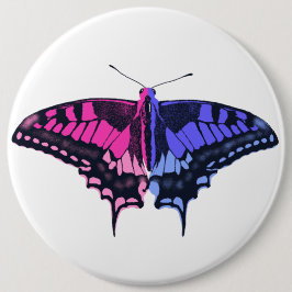 Omnisexual Pride Flagga Swallowtail Butterfly Knapp