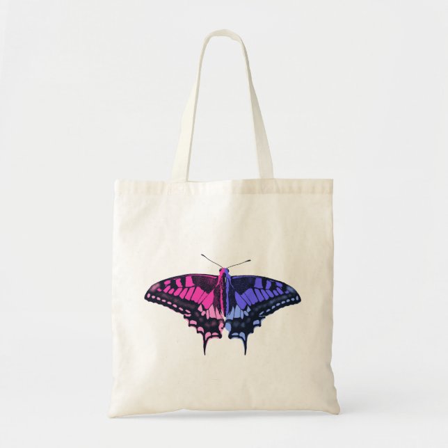 Omnisexual Pride Flagga Swallowtail Butterfly Tygkasse (Framsidan)