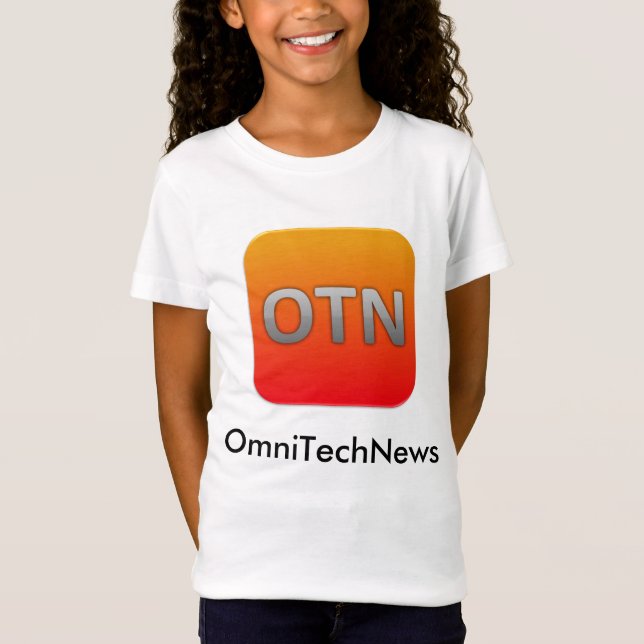 OmniTechNews T-tröja - ungar, flickor Tröja (Framsida)