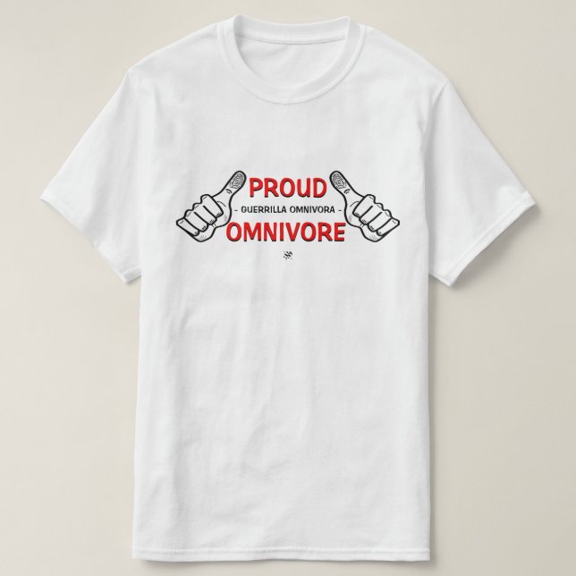 Omnivorslogan T Shirt (Design framsida)