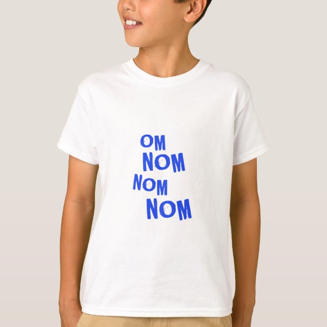omnomnomnom_blue t-shirt (Framsida)