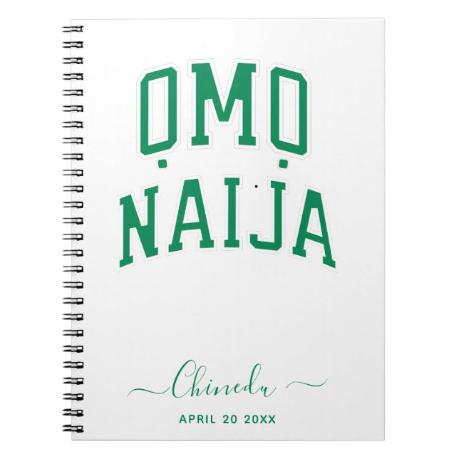 Omo-Naija — Personlig anteckningsbok (Framsidan)