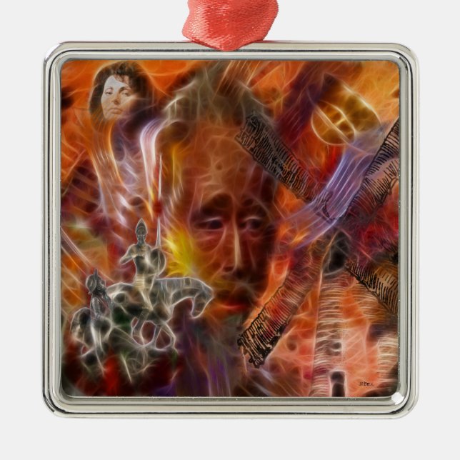 Omöjlig dröm julgransprydnad metall (Framsidan)