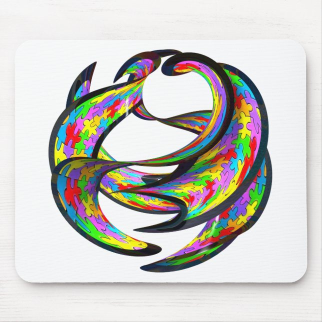 Omöjlig geometri musmatta (Framsidan)