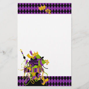 Omöjlig Mardi Gras Stack Brevpapper