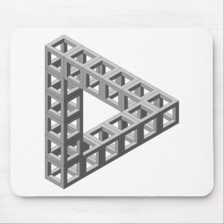 Omöjlig optisk illusiontriangel musmatta