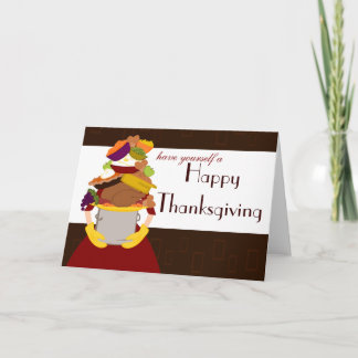 Omöjlig Thanksgiving Helgkort