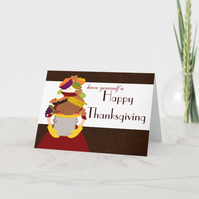 Omöjlig Thanksgiving Helgkort (Framsida)